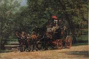 Thomas Eakins May morning-s park painting